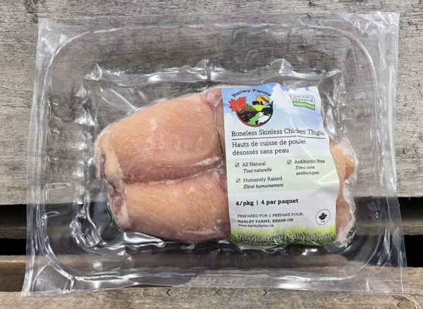 High Welfare Boneless Skinless Chicken Thighs, ~1.5lb